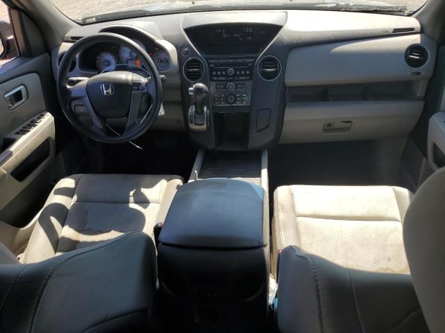 5FNYF3H29CB032556 - 2012 HONDA PILOT LX BLACK photo 8