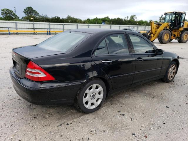 WDBRF81J05F671084 - 2005 MERCEDES-BENZ C 240 4MATIC BLACK photo 3