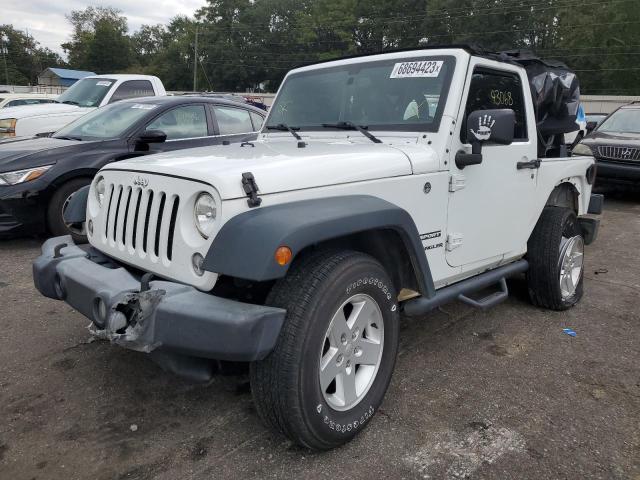 1C4AJWAG8GL329747 - 2016 JEEP WRANGLER SPORT WHITE photo 1