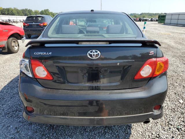 1NXBU4EE0AZ231415 - 2010 TOYOTA COROLLA BASE BLACK photo 6