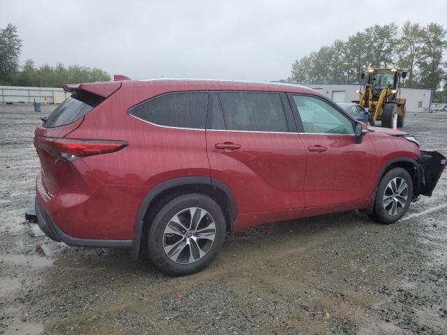 5TDHZRBH0MS070441 - 2021 TOYOTA HIGHLANDER XLE Tünd qırmızı foto 3