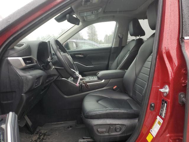 5TDHZRBH0MS070441 - 2021 TOYOTA HIGHLANDER XLE Tünd qırmızı foto 7