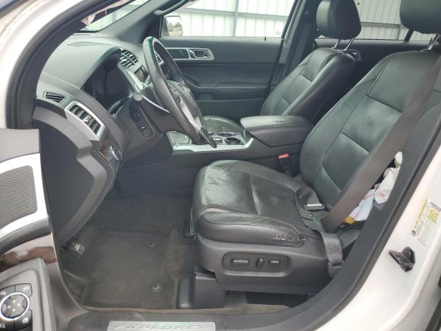1FM5K7F84EGB78381 - 2014 FORD EXPLORER LIMITED WHITE photo 7