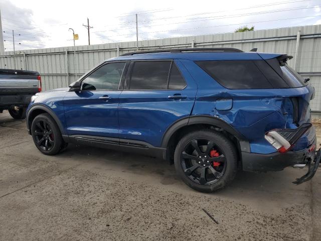 1FM5K8GCXMGA71696 - 2021 FORD EXPLORER ST BLUE photo 2