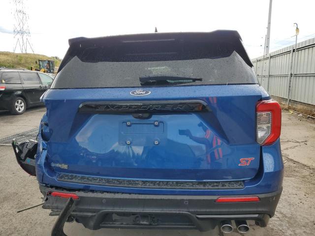 1FM5K8GCXMGA71696 - 2021 FORD EXPLORER ST BLUE photo 6