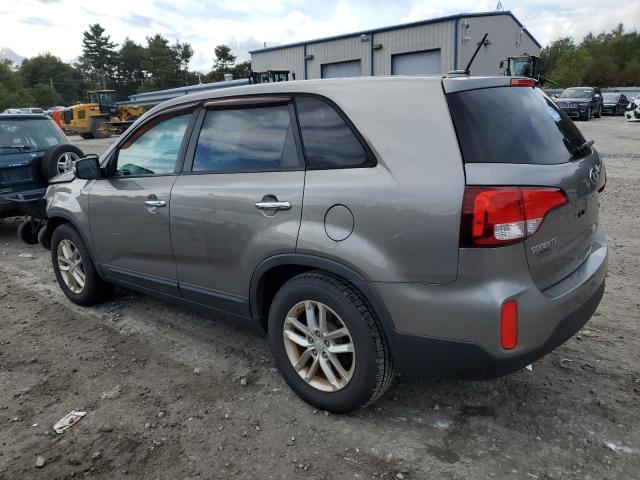 5XYKT3A60EG445831 - 2014 KIA SORENTO LX GRAY photo 2