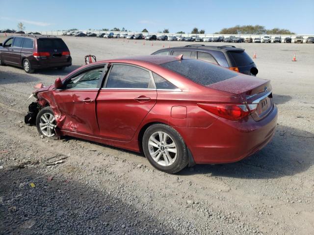 5NPEB4AC0BH289208 - 2011 HYUNDAI SONATA GLS RED photo 2