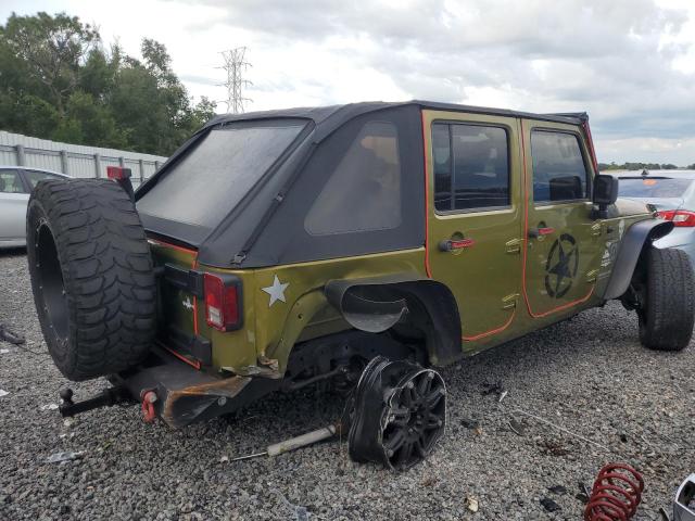 1J8GA59158L604795 - 2008 JEEP WRANGLER U SAHARA GREEN photo 3