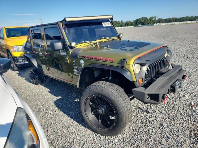 1J8GA59158L604795 - 2008 JEEP WRANGLER U SAHARA GREEN photo 4