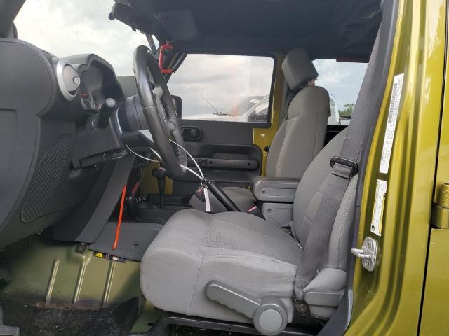 1J8GA59158L604795 - 2008 JEEP WRANGLER U SAHARA GREEN photo 7