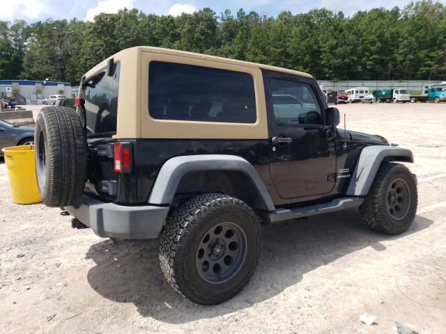 1C4AJWAG5CL166713 - 2012 JEEP WRANGLER SPORT BLACK photo 3