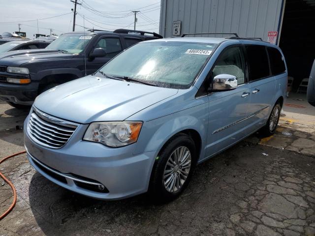 2C4RC1CG3DR534196 - 2013 CHRYSLER TOWN & COU TOURING L BLUE photo 1