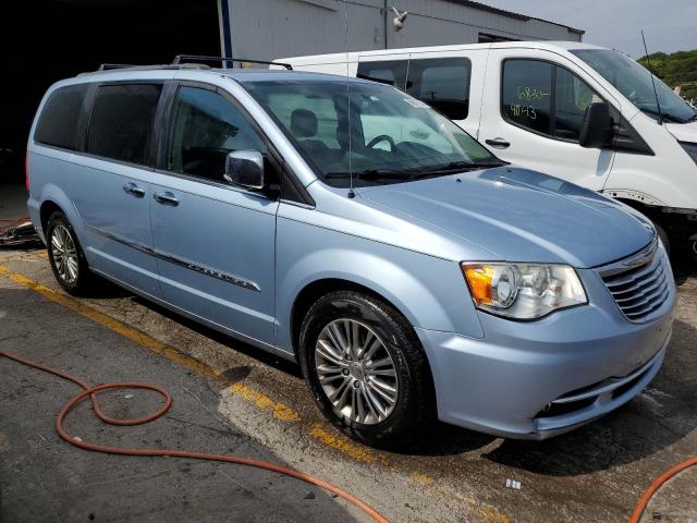 2C4RC1CG3DR534196 - 2013 CHRYSLER TOWN & COU TOURING L BLUE photo 4