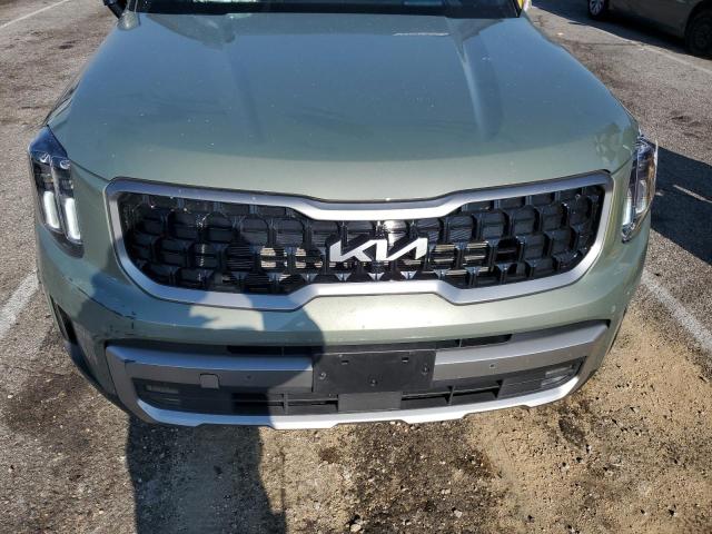 5XYP5DGC3PG336088 - 2023 KIA TELLURIDE SX GREEN photo 12