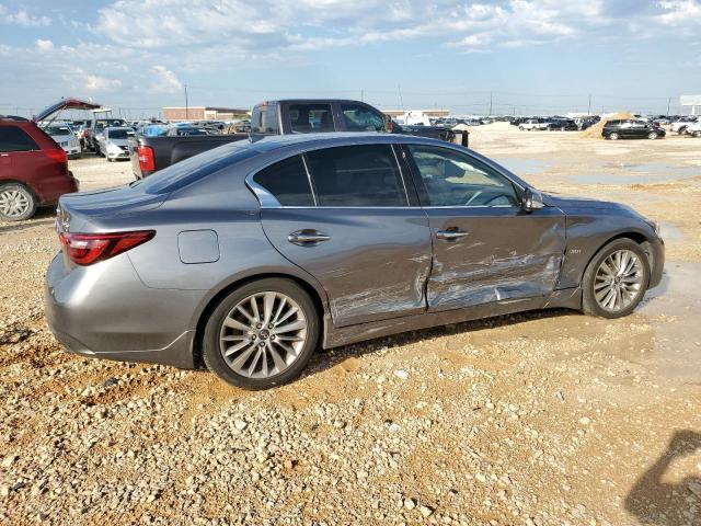 JN1EV7AR9KM594356 - 2019 INFINITI Q50 LUXE GRAY photo 3