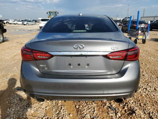 JN1EV7AR9KM594356 - 2019 INFINITI Q50 LUXE GRAY photo 6