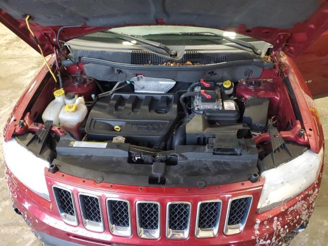 1C4NJDEB4DD274627 - 2013 JEEP COMPASS LATITUDE Темно-червоний фото 12