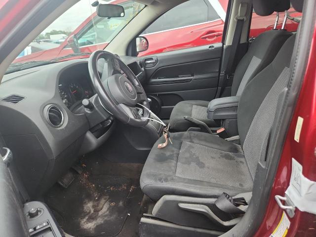 1C4NJDEB4DD274627 - 2013 JEEP COMPASS LATITUDE Темно-червоний фото 13