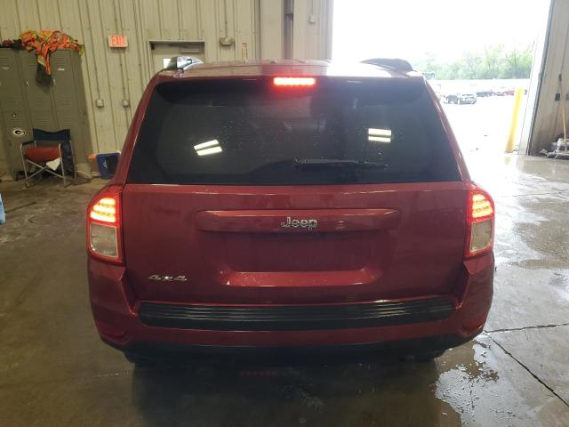 1C4NJDEB4DD274627 - 2013 JEEP COMPASS LATITUDE Темно-червоний фото 6