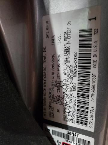 5TFSX5EN2JX063017 - 2018 TOYOTA TACOMA ACCESS CAB SILVER photo 12