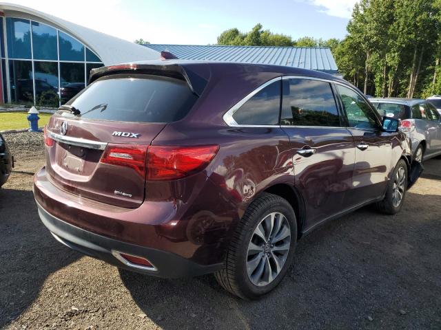 5FRYD4H66GB057384 - 2016 ACURA MDX TECHNOLOGY MAROON photo 3