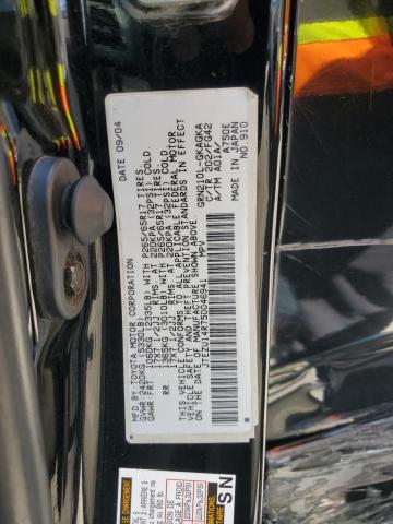 JTEZU14R750046941 - 2005 TOYOTA 4RUNNER SR5 BLACK photo 12