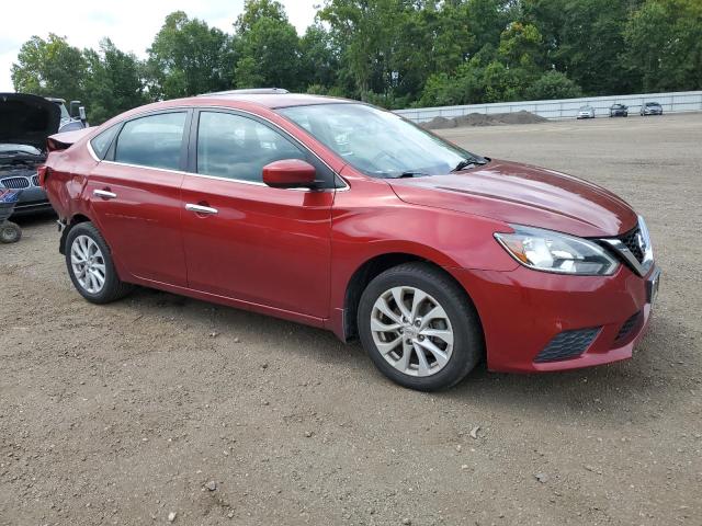 3N1AB7AP3KY249715 - 2019 NISSAN SENTRA S წითელი ფოტო 4