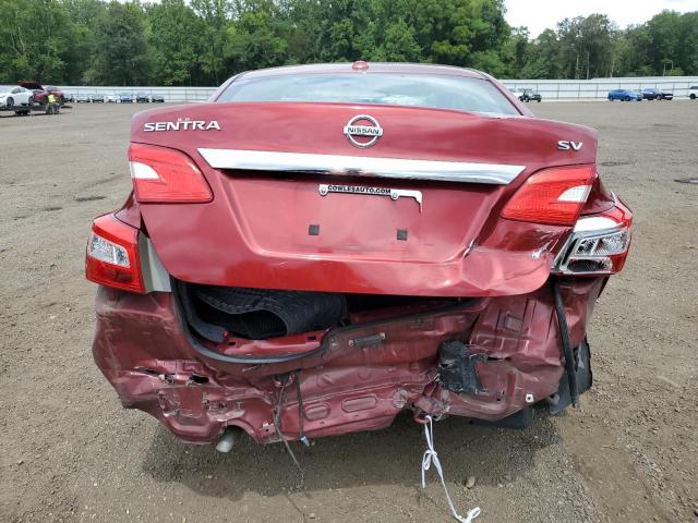 3N1AB7AP3KY249715 - 2019 NISSAN SENTRA S წითელი ფოტო 6