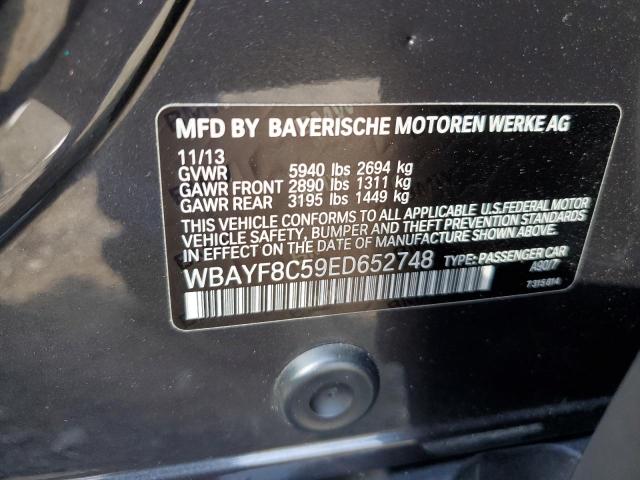 WBAYF8C59ED652748 - 2014 BMW 750 LXI CHARCOAL photo 12