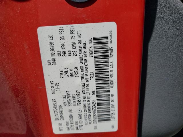 1D7HU182X6S564857 - 2006 DODGE RAM 1500 ST RED photo 12