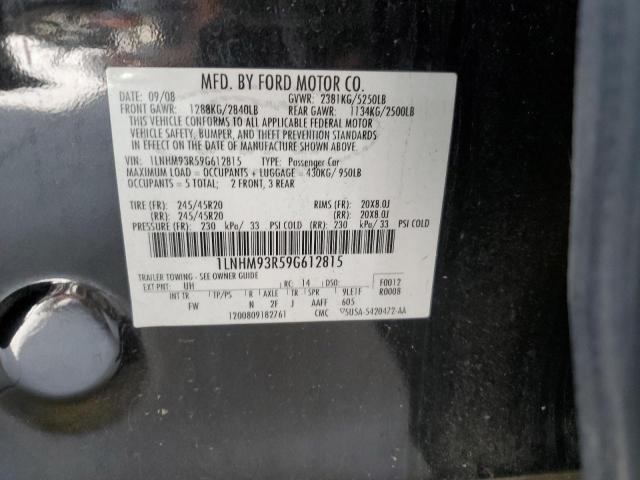 1LNHM93R59G612815 - 2009 LINCOLN MKS Qara foto 12