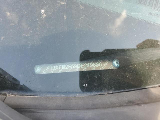 19XFB2F59DE219636 - 2013 HONDA CIVIC LX Bordo foto 12