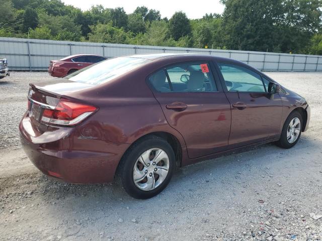 19XFB2F59DE219636 - 2013 HONDA CIVIC LX Bordo foto 3