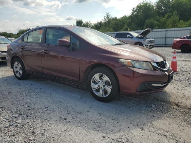 19XFB2F59DE219636 - 2013 HONDA CIVIC LX Bordo foto 4