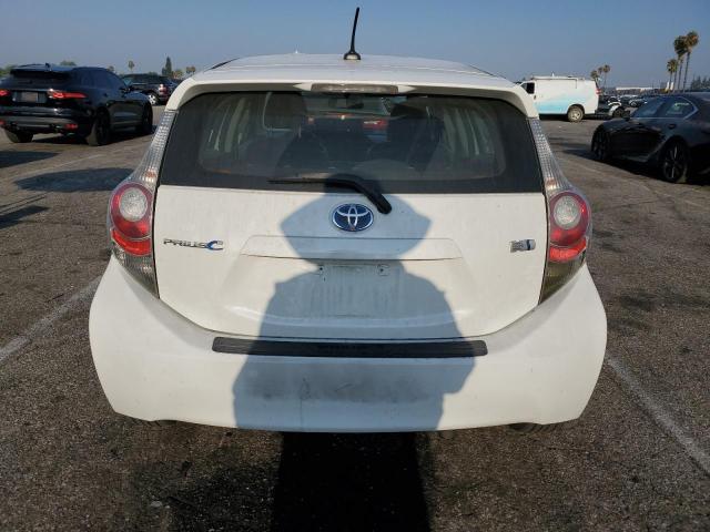 JTDKDTB3XD1042634 - 2013 TOYOTA PRIUS C WHITE photo 6