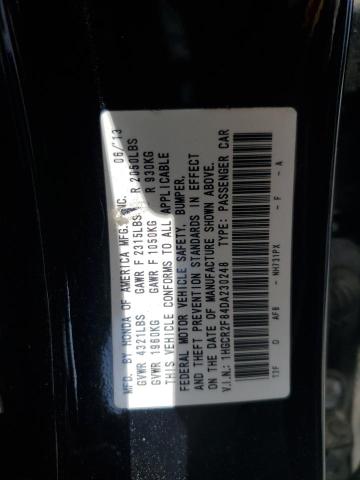 1HGCR2F84DA230248 - 2013 HONDA ACCORD EXL Schwarz Foto 12