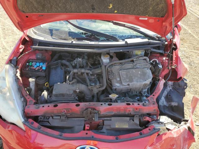 JTDKDTB36C1527528 - 2012 TOYOTA PRIUS C RED photo 11