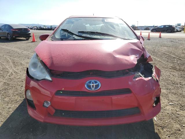 JTDKDTB36C1527528 - 2012 TOYOTA PRIUS C RED photo 5