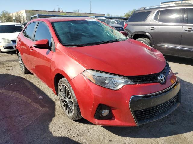 5YFBURHE0EP159907 - 2014 TOYOTA COROLLA L RED photo 4