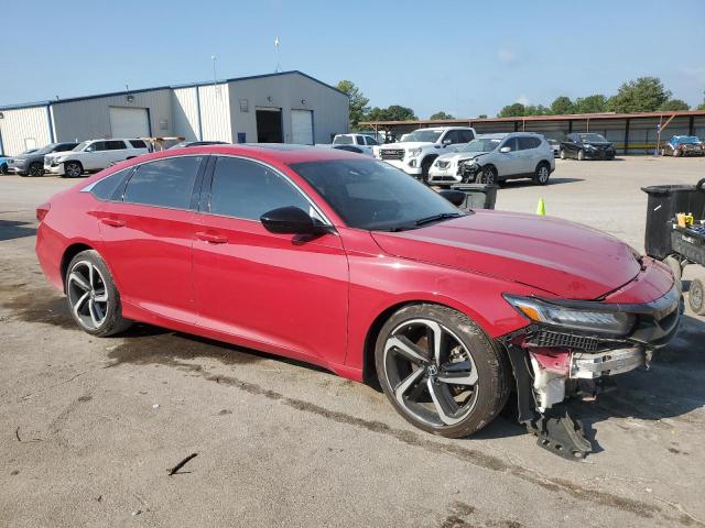 1HGCV2F39MA013178 - 2021 HONDA ACCORD SPORT Червоний фото 4