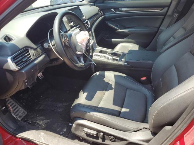 1HGCV2F39MA013178 - 2021 HONDA ACCORD SPORT Червоний фото 7