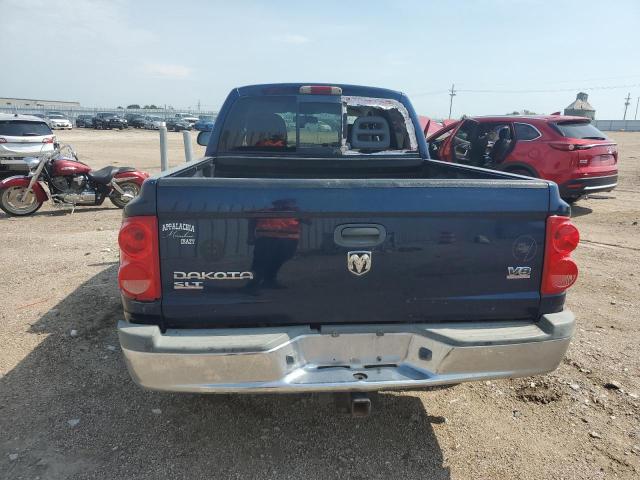 1D7HW48N96S521312 - 2006 DODGE DAKOTA QUAD SLT BLUE photo 6