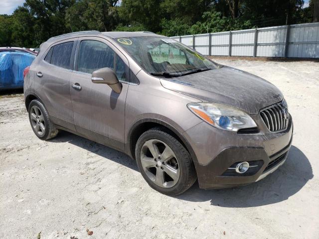 KL4CJDSB2EB618460 - 2014 BUICK ENCORE PREMIUM BEIGE photo 4