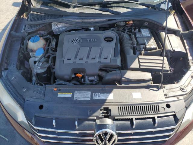 1VWBN7A3XCC098529 - 2012 VOLKSWAGEN PASSAT SE 勃艮第红 照片 11