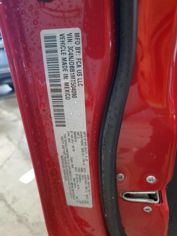 3C4NJDBB1MT504090 - 2021 JEEP COMPASS LATITUDE RED photo 12