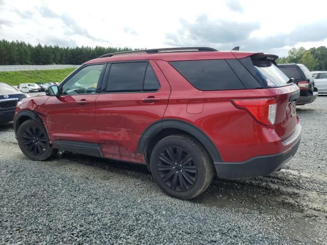 1FMSK8FH4MGB70076 - 2021 FORD EXPLORER LIMITED RED photo 2