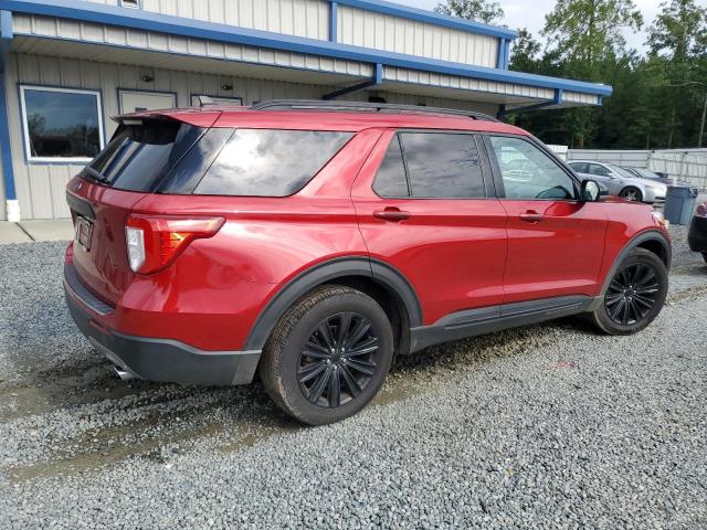 1FMSK8FH4MGB70076 - 2021 FORD EXPLORER LIMITED RED photo 3