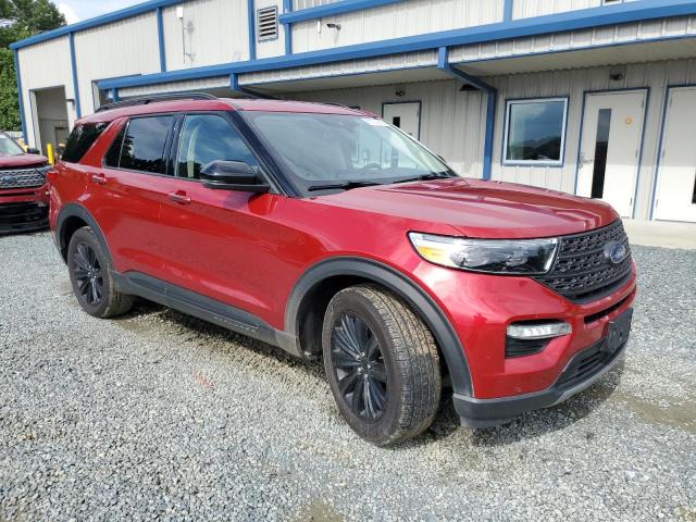 1FMSK8FH4MGB70076 - 2021 FORD EXPLORER LIMITED RED photo 4