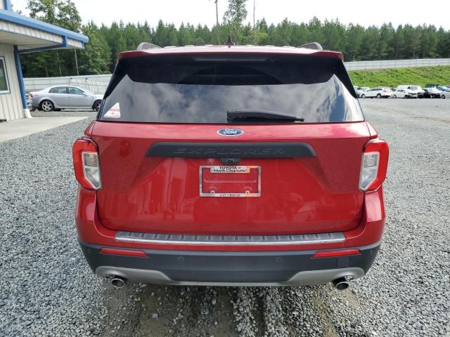 1FMSK8FH4MGB70076 - 2021 FORD EXPLORER LIMITED RED photo 6