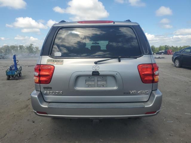 5TDBT44AX1S046640 - 2001 TOYOTA SEQUOIA SR5 SILVER photo 6